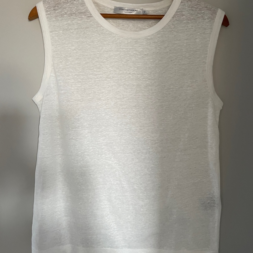 Simons Elegant White Tank Top, NWOT